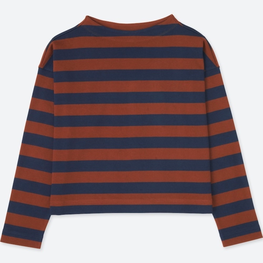 Uniqlo boat neck striped top